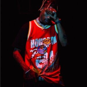 Cactus Jack by Travis Scott BR Mitchell & Ness Houston Rockets NBA Remix Jersey